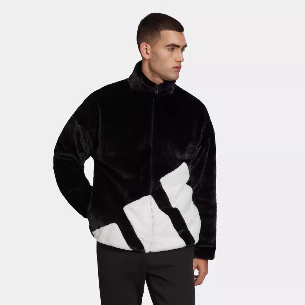 Áo Khoác Lông Cừu Adidas màu đen