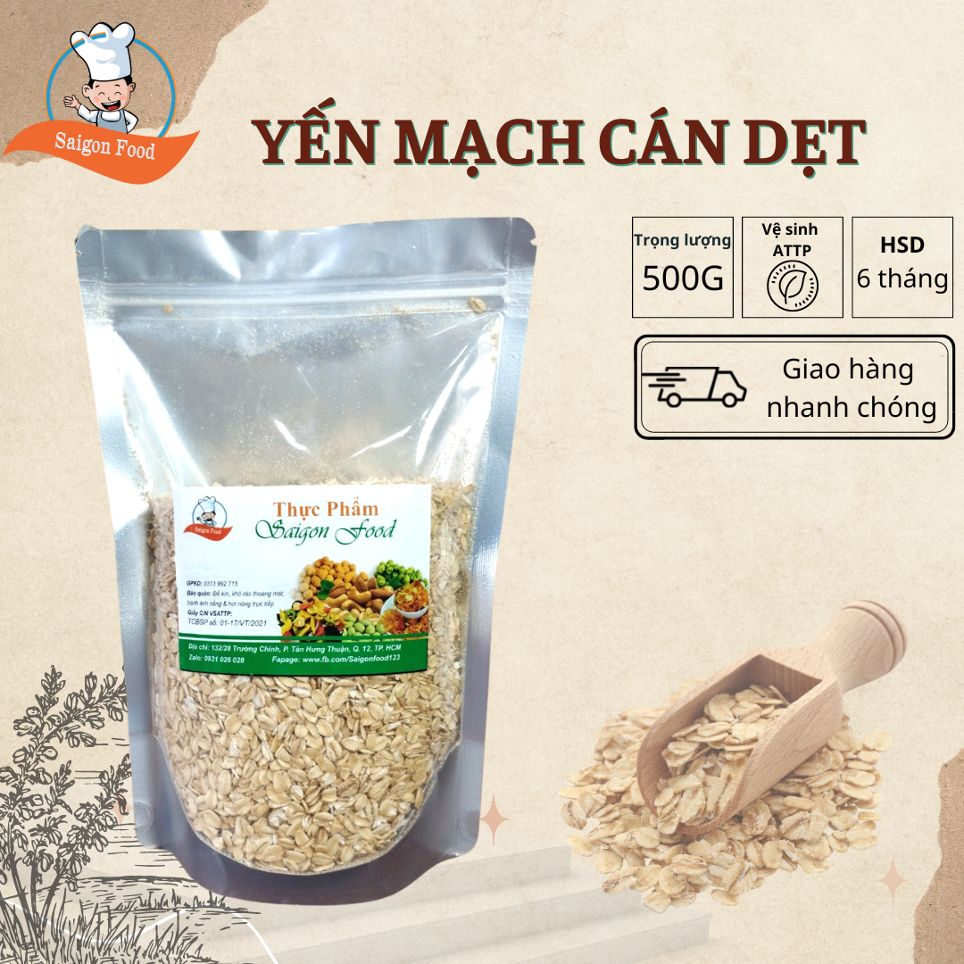 Yến mạch tươi cán dẹt 500G