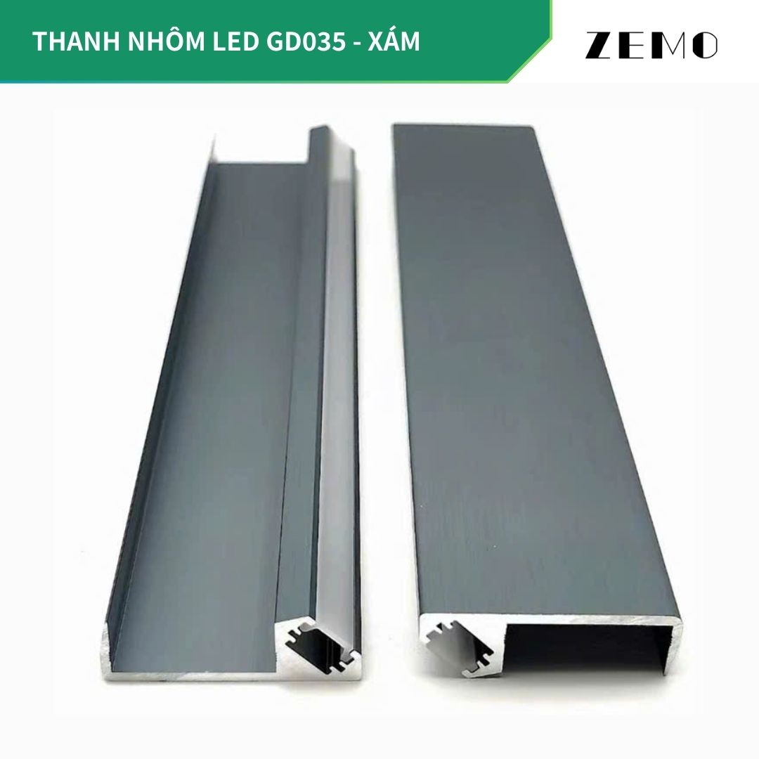 Thanh nhôm LED GD035 thanh dài 3m (hàng đi thanh 1mx3)