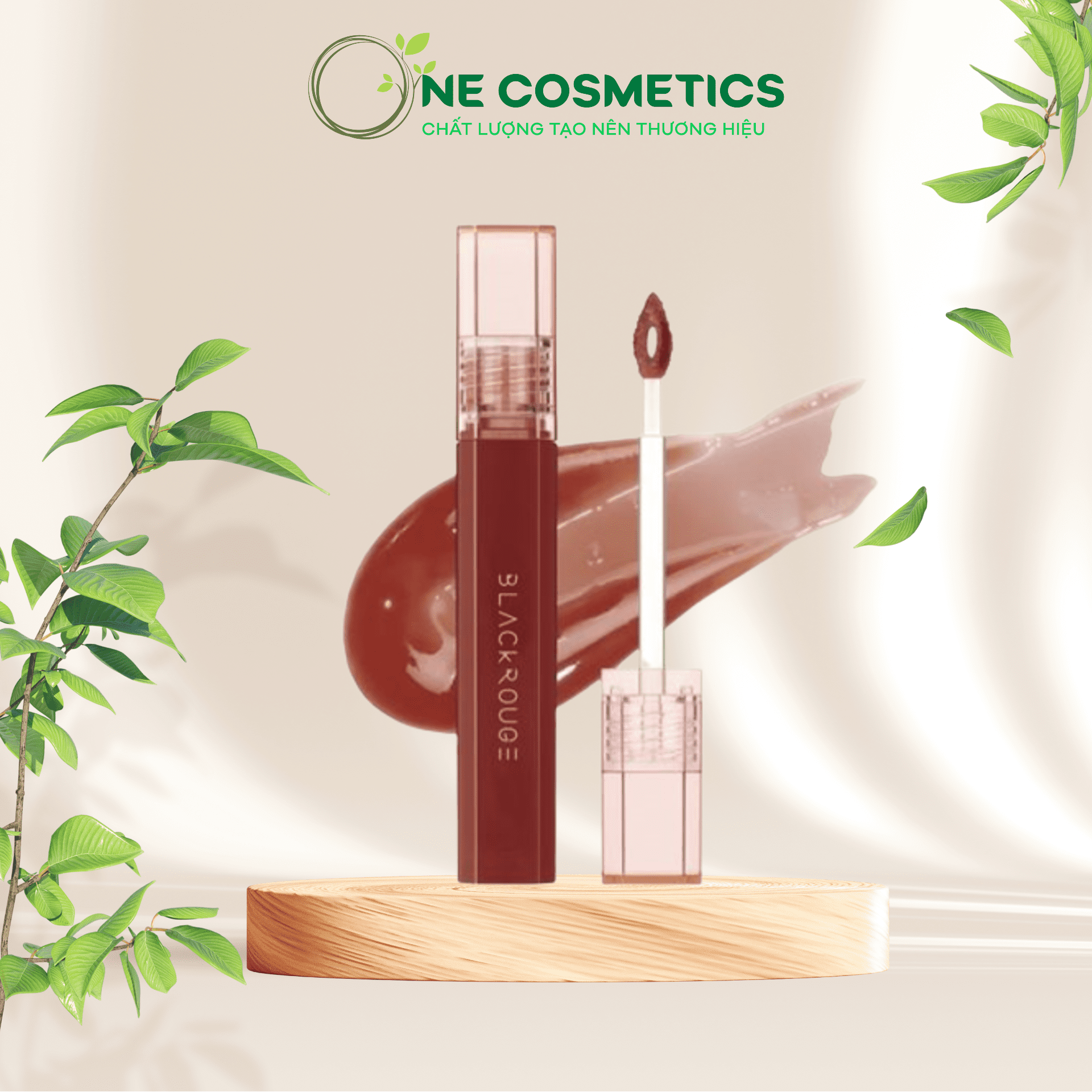 Son tint bóng black rouge half n half water glow hg08