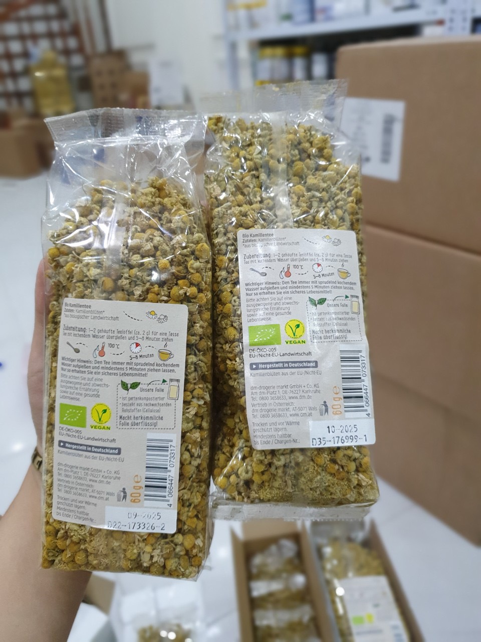 TRÀ CÚC HỮU CƠ NGUYÊN BÔNG DM BIO
