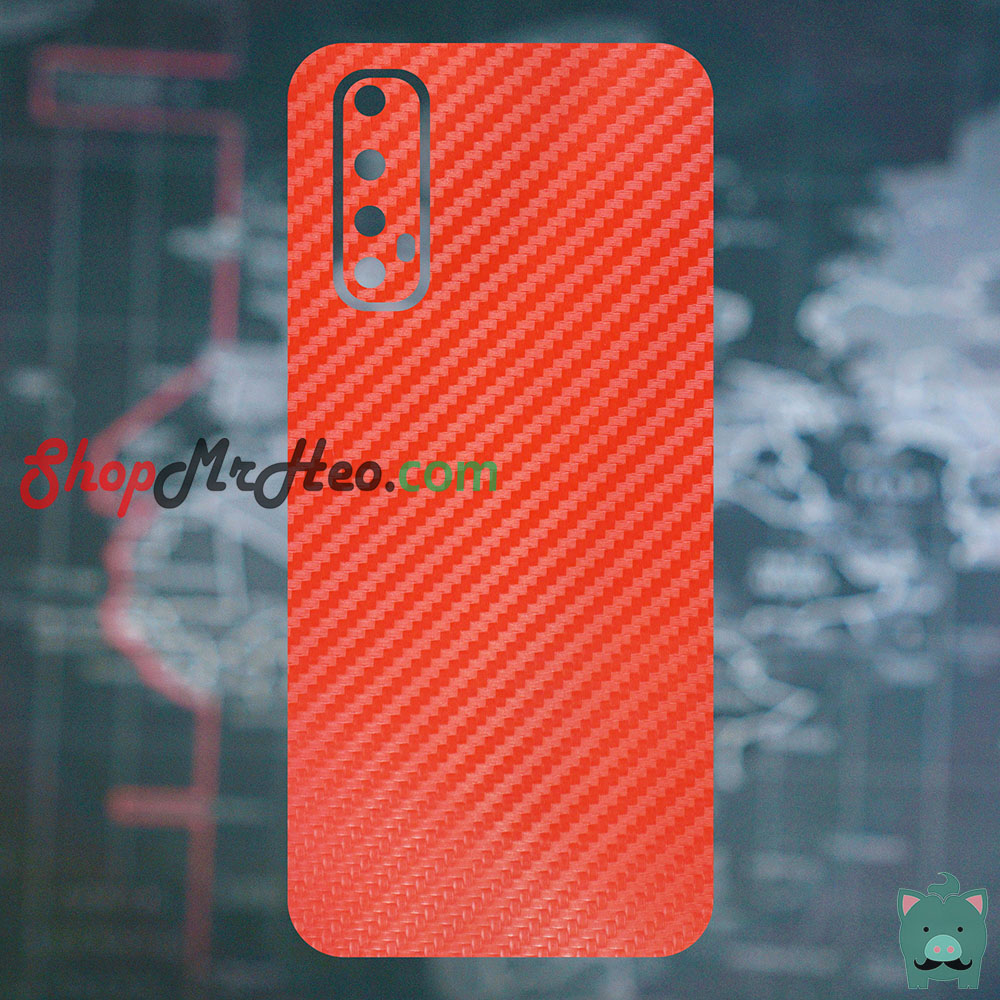 [HCM]Skin Dán Mặt Sau Lưng Vân Nhôm Realme 7