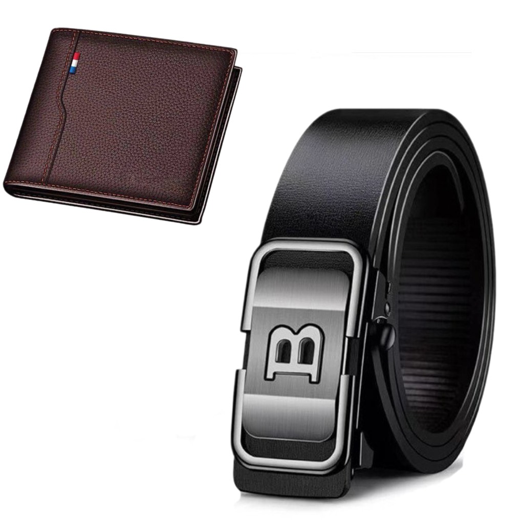 Bộ sản phẩm Thắt lưng and ví Da cao cấp SNTGV01
