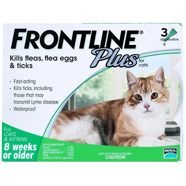 tɾị ve rận cho mèo FRONTLINE PLUS (PHÁP)