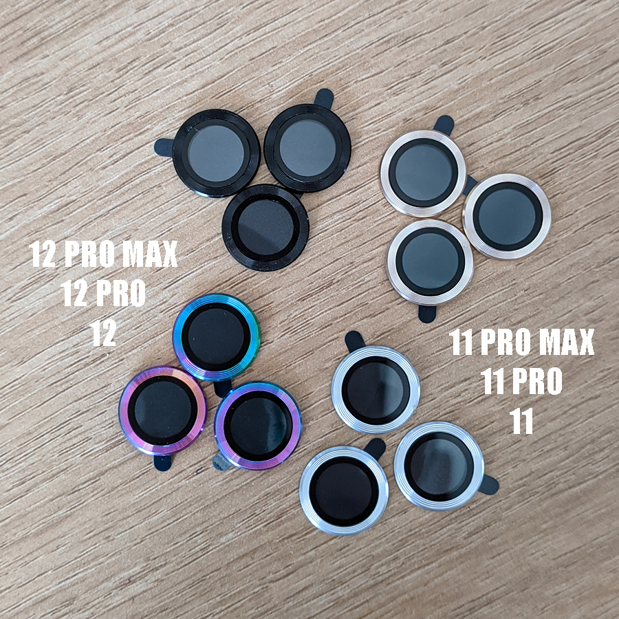 (Đã có 14 Pro Max - 14 Pro) Bộ dán camera cho Iphone 13 Pro Max - 13 Pro - 12 pro max - 12 pro - 12 - 11 pro max - 11 pro - 11