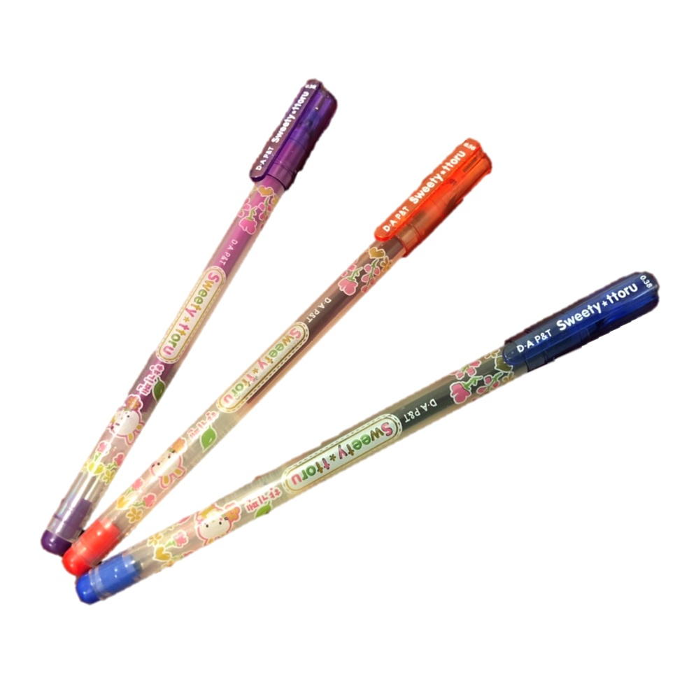 [MUA NHIỀU SIÊU RẺ] [Lẻ 1 cây] Bút viết mực gel D-A P&T SWEETY TTORU 0.38mm (Sản xuất tại Hàn Quốc)