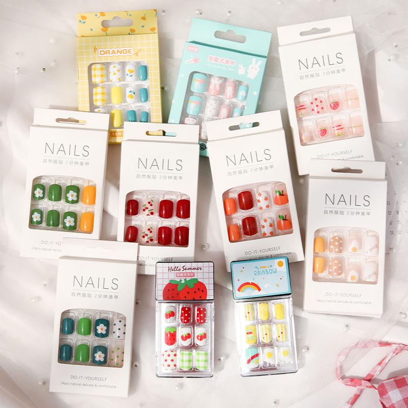 Set 24 móng tay giả đi chơi, đi tiệc tặng dũa móng