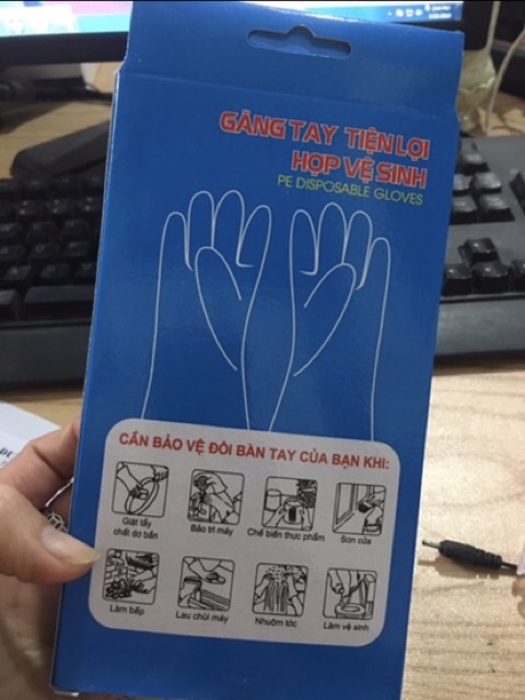 Găng tay nilong loại 1 đủ 100 chiếc
