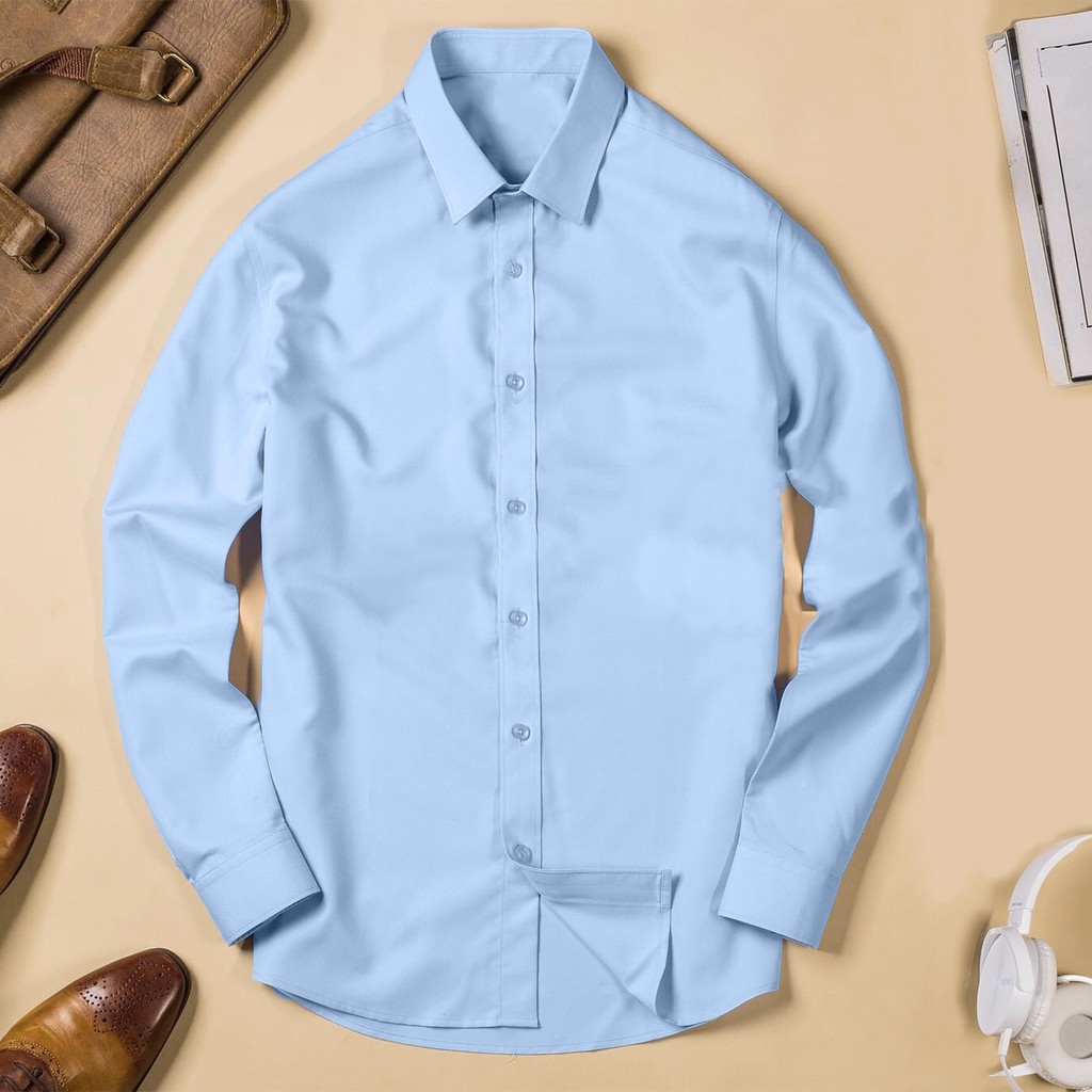Áo SƠ MI nam dài tay cổ bẻ vải cotton lụa thái chống nhăn chống xù cực sang trọng