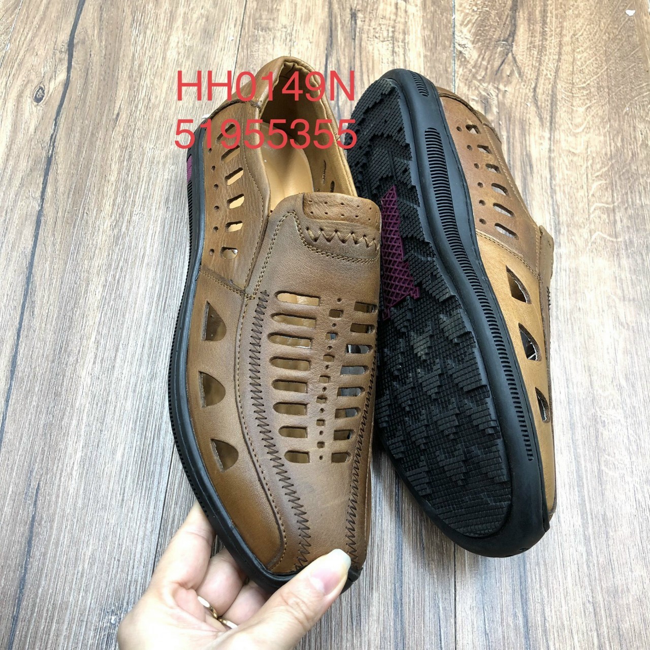 Giày lười rọ nam da bò siêu mềm siêu thoáng
