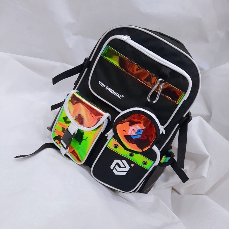 Balo TIBI HOLOGRAM kèm [ Túi Tote + Full tag ]