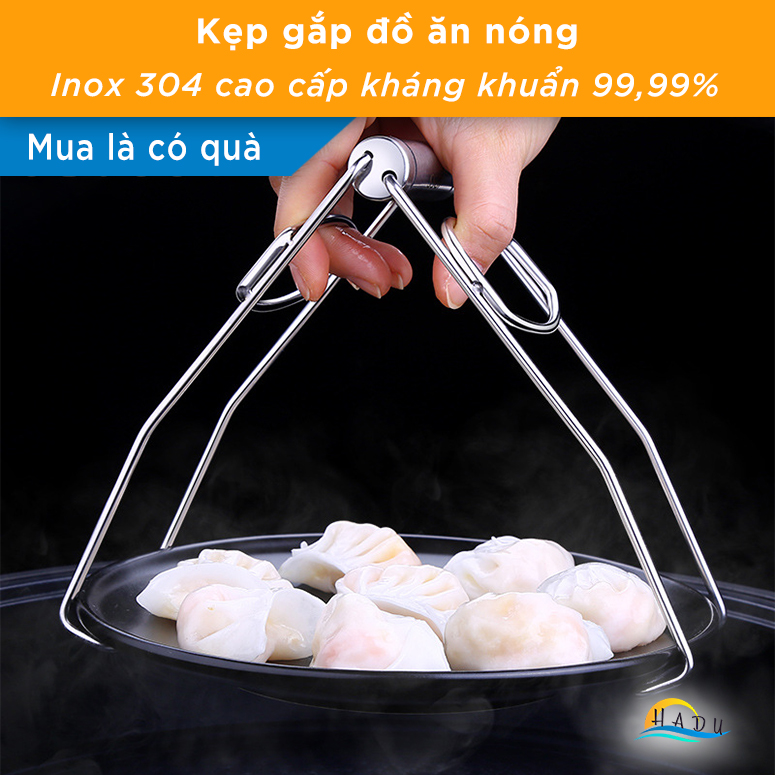 Kẹp gắp đồ nóng inox 304 cao cấp đạt chất lượng đức ssgp