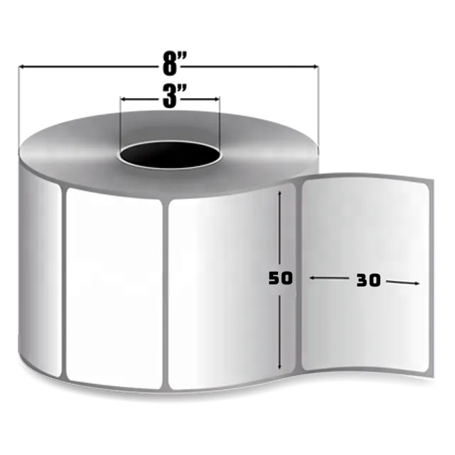 Combo 16 Cuộn Tem trà sữa dán ly kích thước 50x30mm