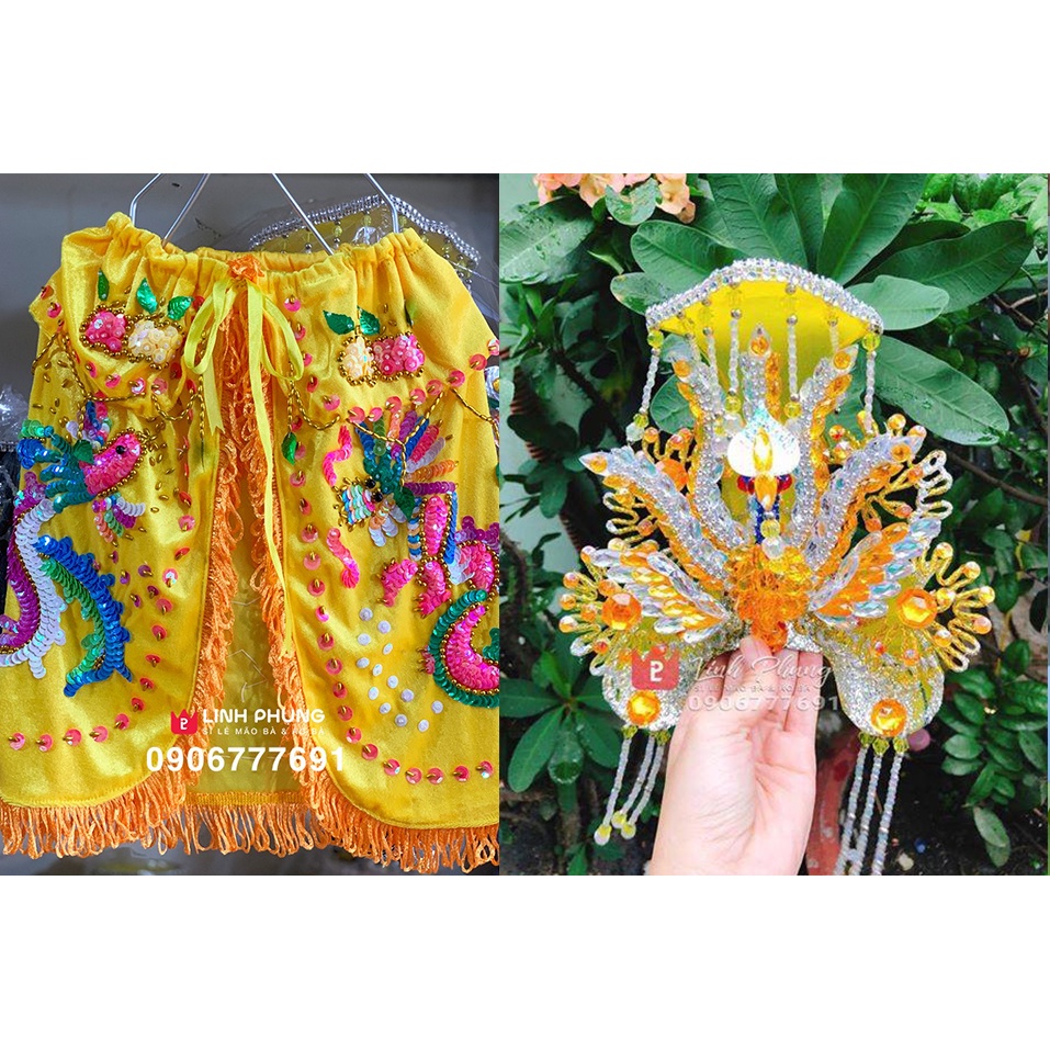 Bộ áo choàng & mão bà Địa Mẫu (30cm, 40cm) - Mã: BCN
