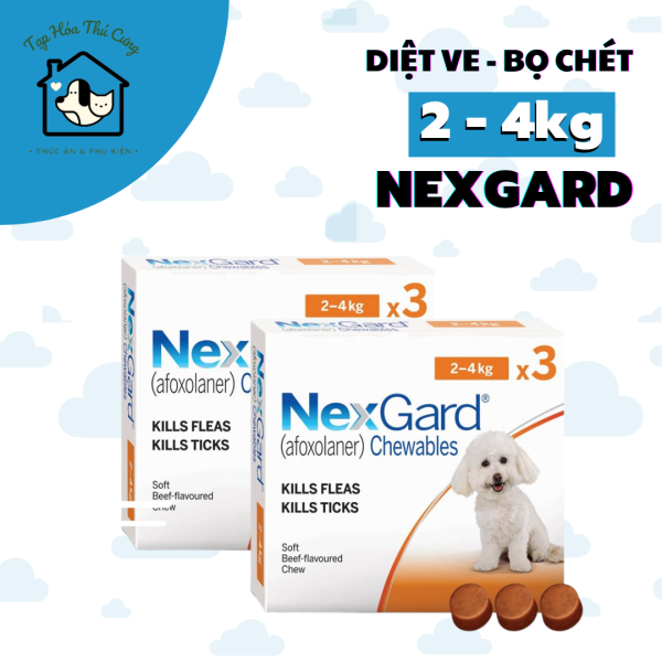 Nexgard 2-4kg trị ve rận cho chó Viphavet xuất xứ Pháp [1 viên]
