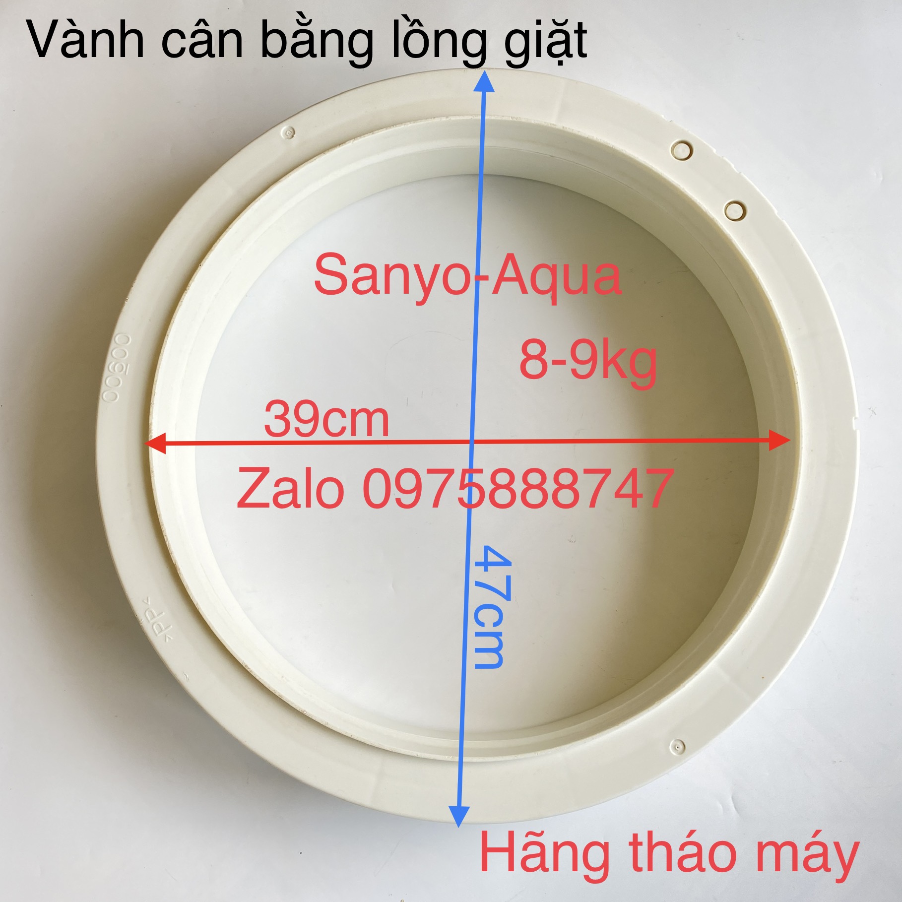 Vành cân bằng lồng giặt Sanyo-Aqua 8-9kg