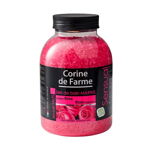 Muối tắm Corine de Farme Hương hoa hồng sạch mềm min da 1.3Kg
