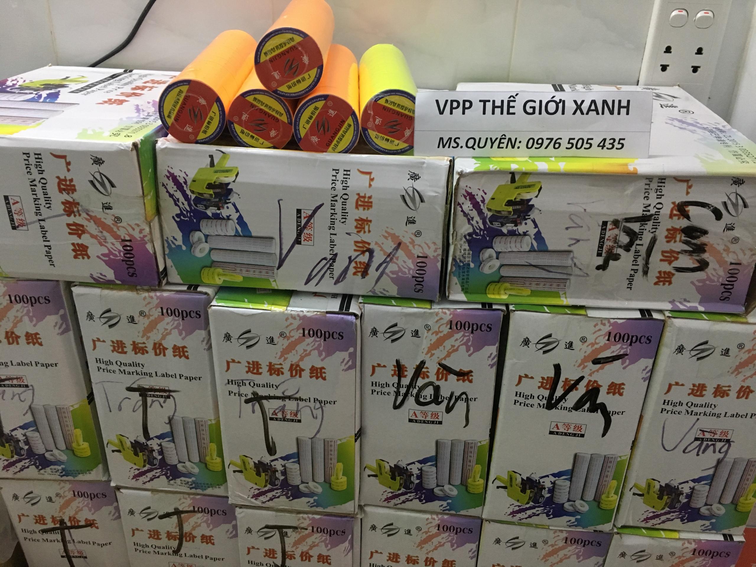 SET 10 CUỘN BĂNG BẤM GIÁ TRẮNG