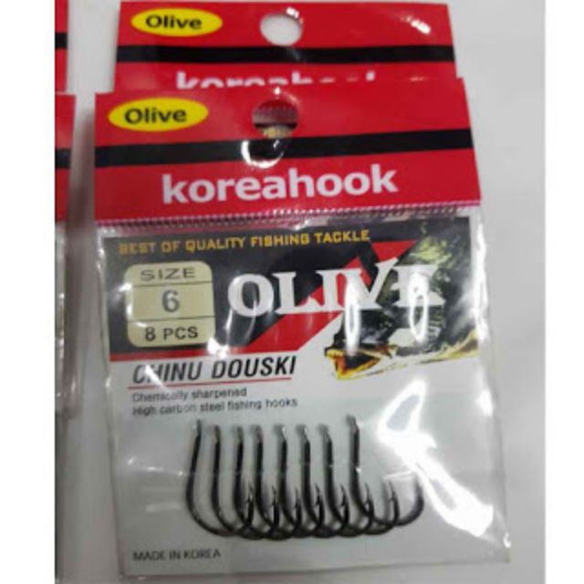 Lưỡi câu cá Chinu Olive Korea Hook
