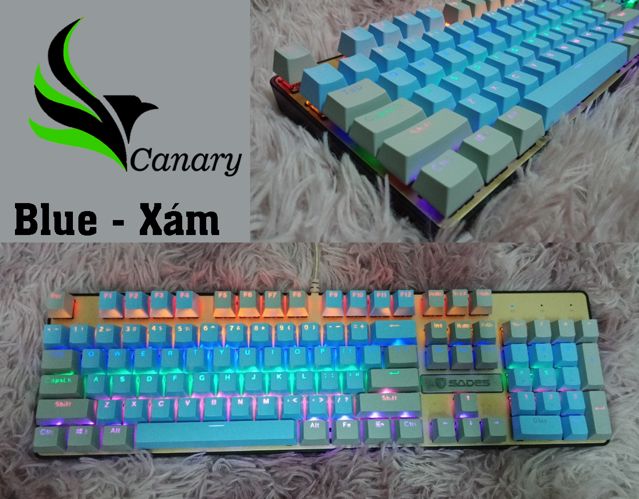 [HCM]Set nút bàn phím (Keycap) ABS xuyên led 104 nút
