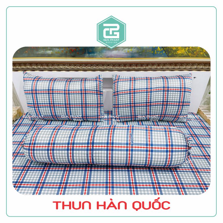 Korean Elastic Bed Sheet Set 4 Pieces (1 Sheet + 2 Pillowcases + 1 Body Pillowcase)
