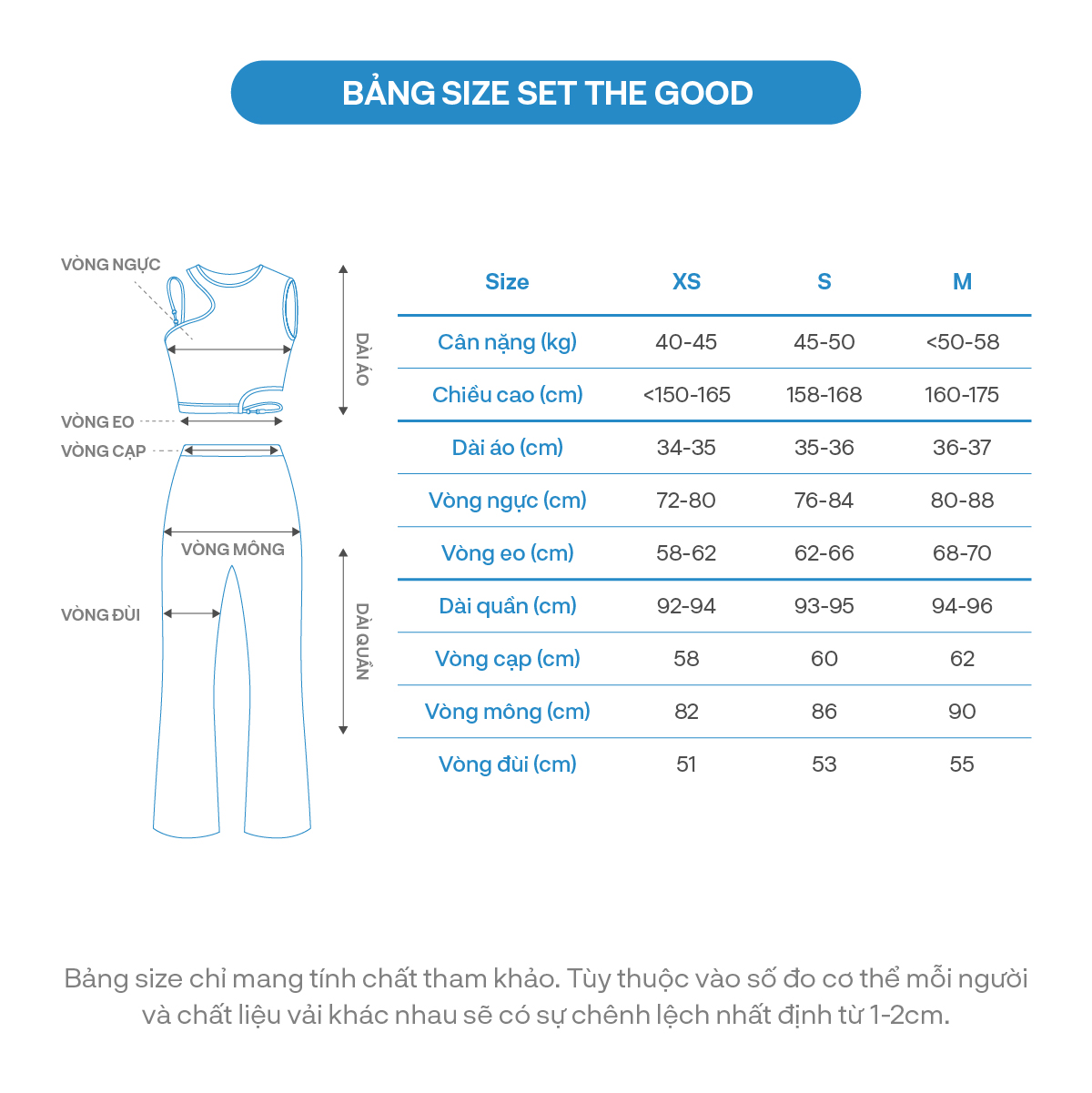 Set Áo Croptop Quần Suông The Good/ Chroma Set