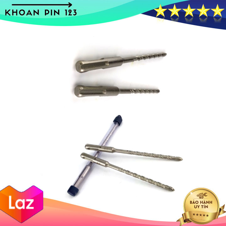 Mũi khoan tường bê tông đầu nhọn mũi tên size 6mm 8mm 10mm 12mm dài 160mm dùng cho máy khoan gài 10mm