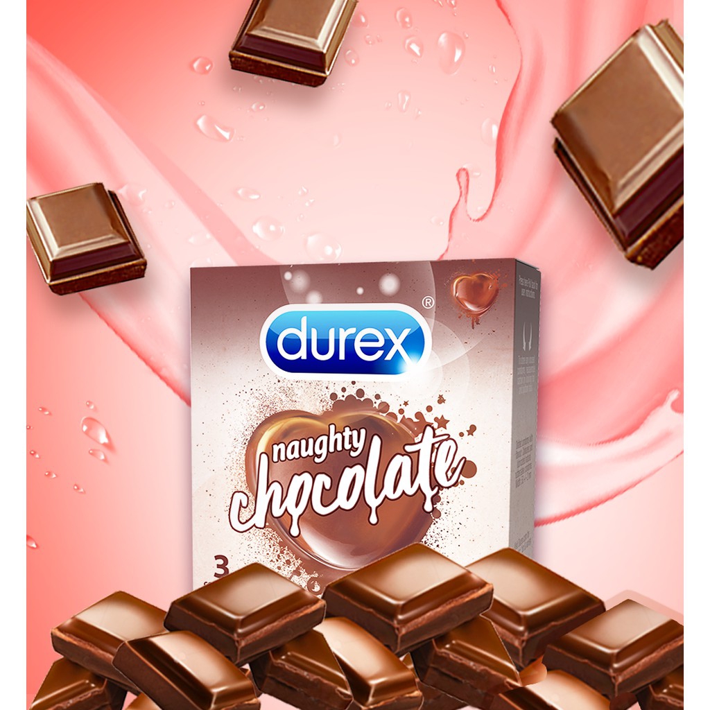 Bao cao su Durex Naughty Chocolate 3 bao / hộp