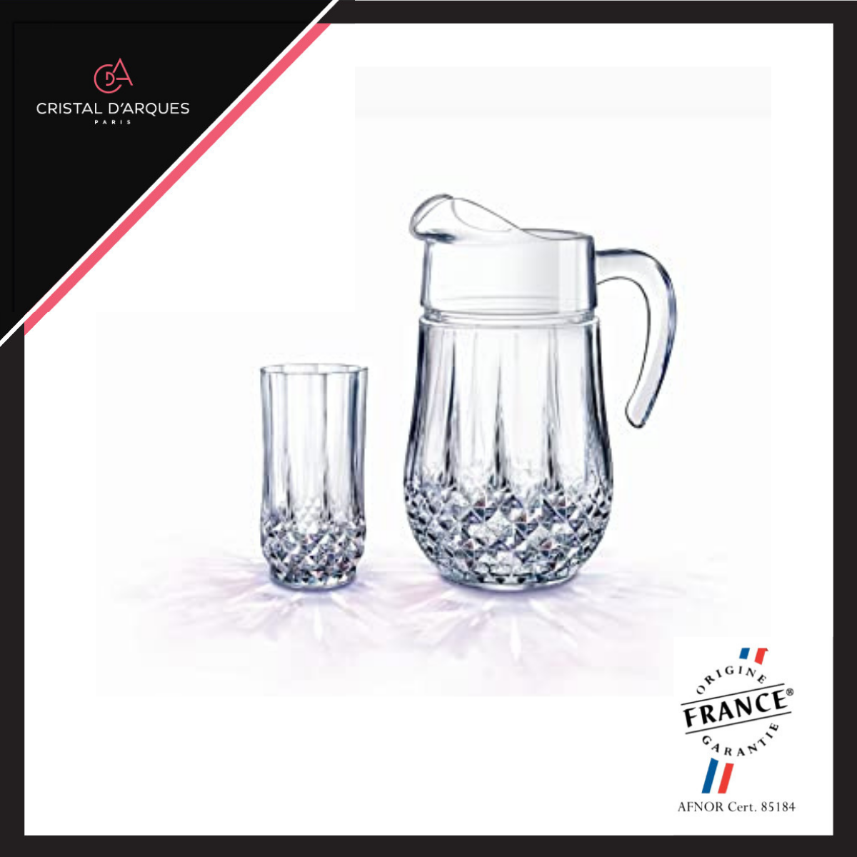 Bình Nước Pha Lê Cristal D'arques Longchamp 1.5L - CRLOL9760