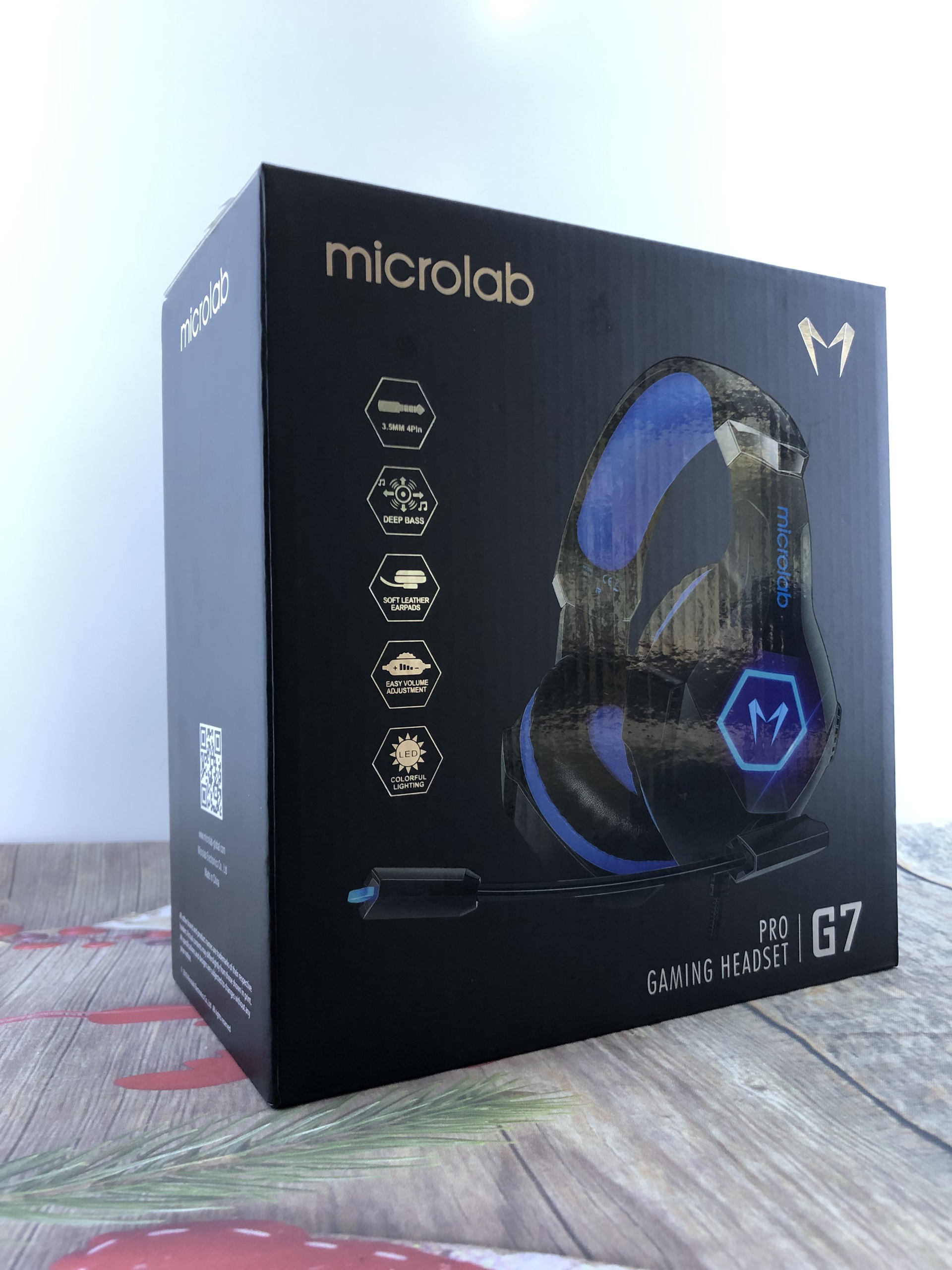 Tai Nghe Có Dây MICROLAB G7 GAMING (tích hợp Micro xoay được, 1 jack 3.5mm combo, 1 USB for Led)