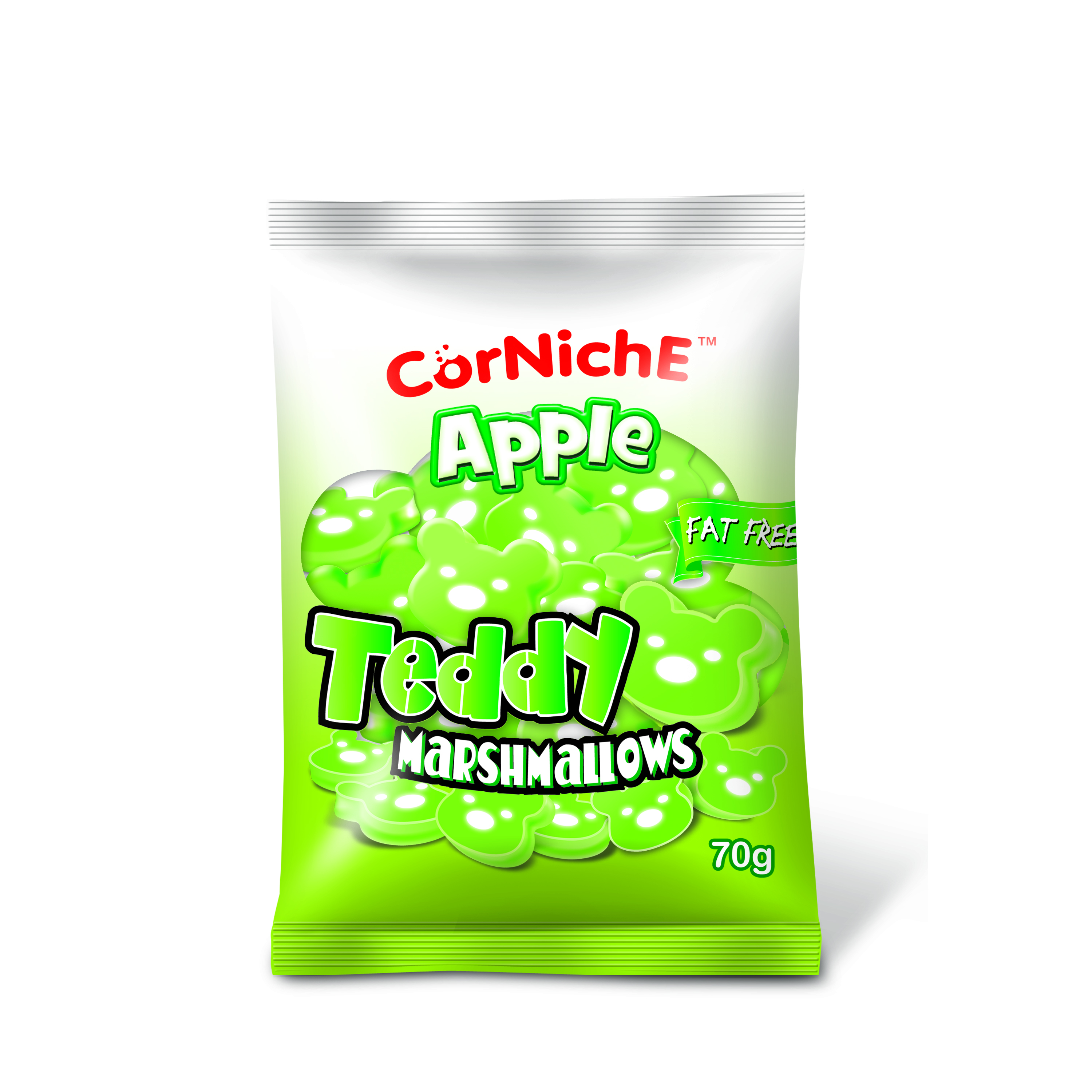 Kẹo xốp marshmallows vị táo 70g