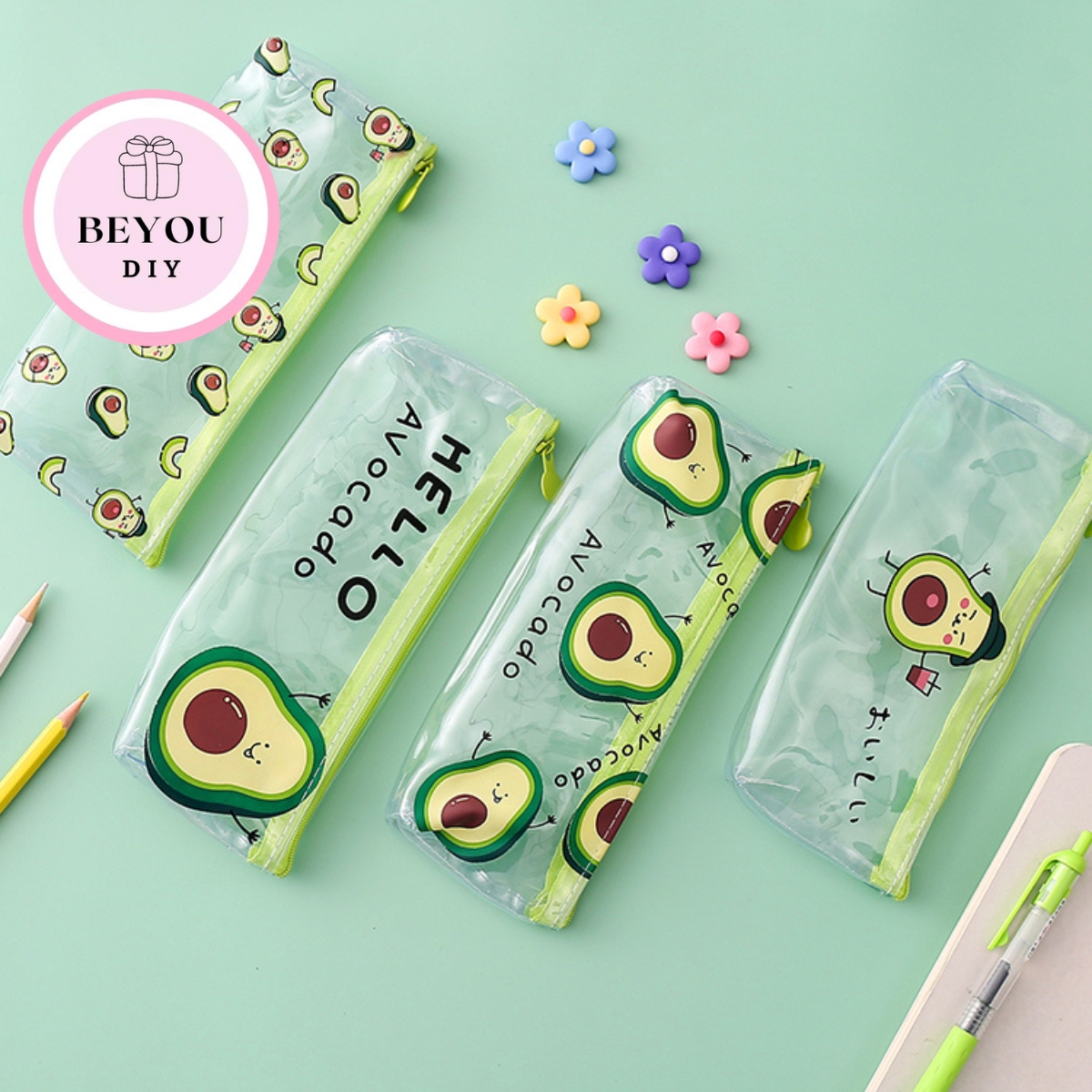 Hộp Bút Hình Quả Bơ Túi Đựng Bút Quả Bơ - BEYOU