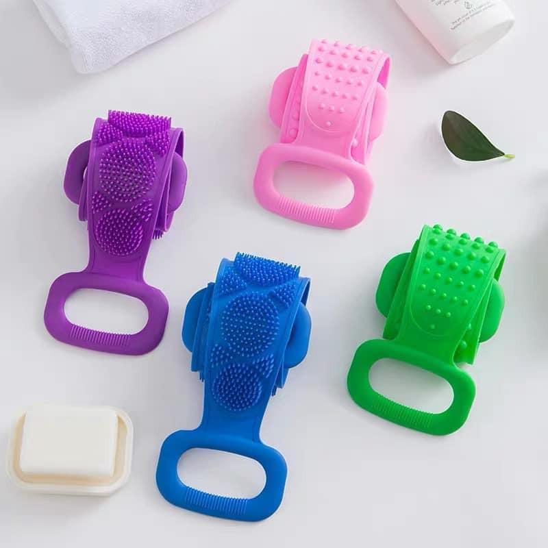 [HCM]Dây Chà Lưng 2 Mặt Bang SiliconDây Chà Lưng Silicone Mẫu Mới Giúp Thúc Đây Tuần Hoàn Mau Và Trao Đổi Chât Thích Hợp Để Massa.ge Khi Tắm Hiệu Quả Loại Bỏ Bụi Bẩn Mỡ Thừa Lưu Thông Mau Đây Nhanh Quá Trình Trao Đổi