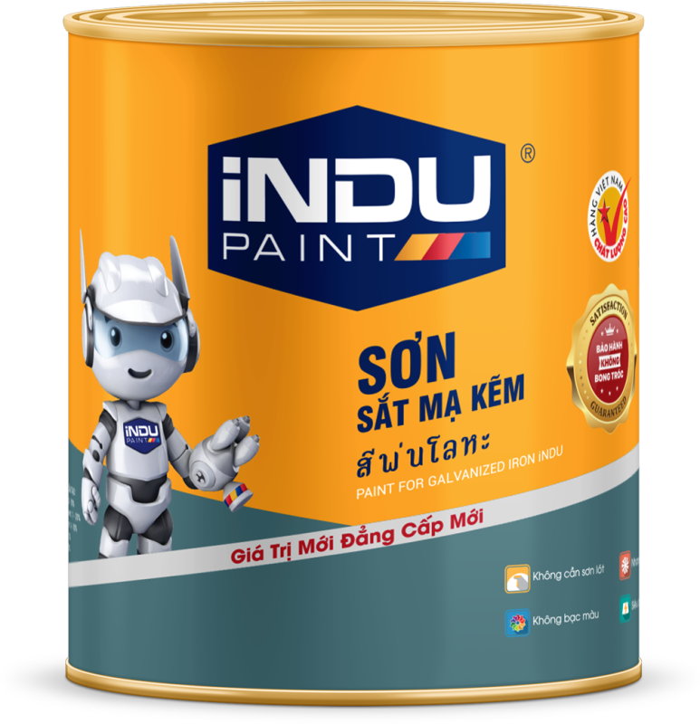 SƠN SẮT MẠ KẼM INDU 1K LON 800ML
