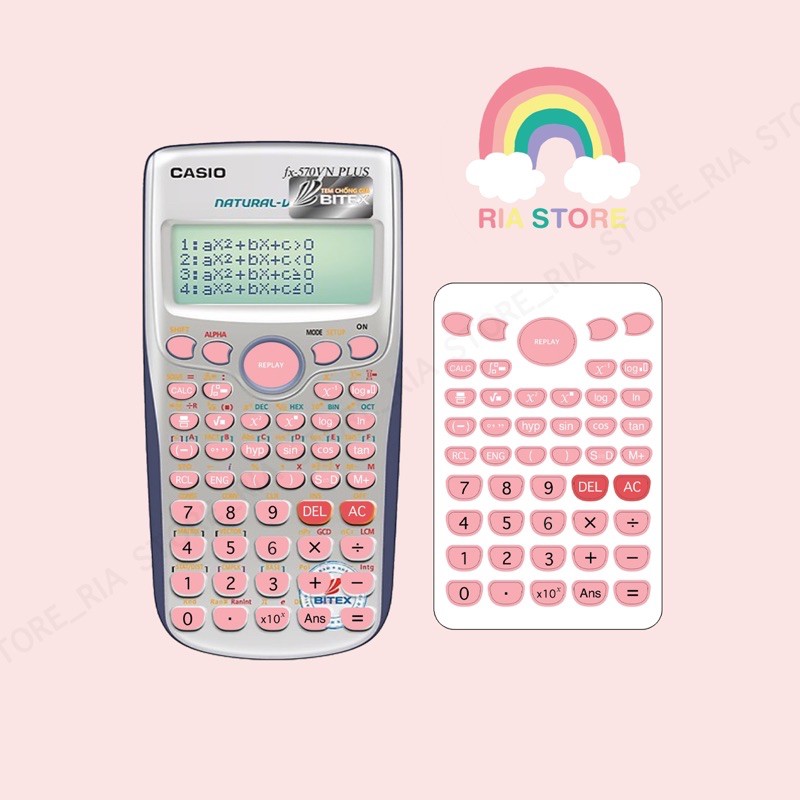 [HCM]Miếng dán nút phím máy tính casio 570