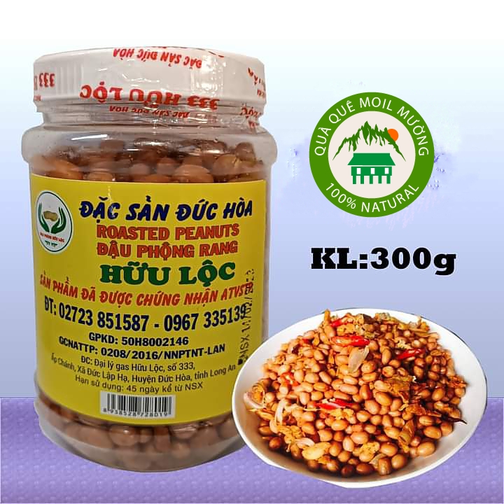 Freeship- đậu phộng rang tỏi ớt, rang nước mắm - hữu lộc, long an