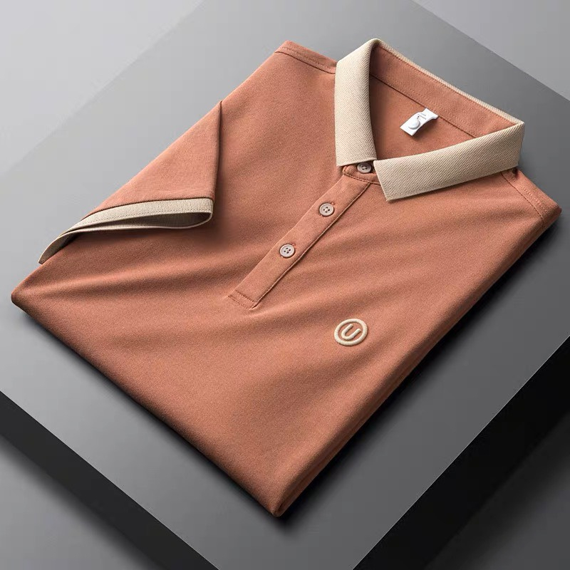 Áo thun nam cổ bẻ thêu chữ U đủ màu vải polly cotton dày chuẩn đẹp chất lượng