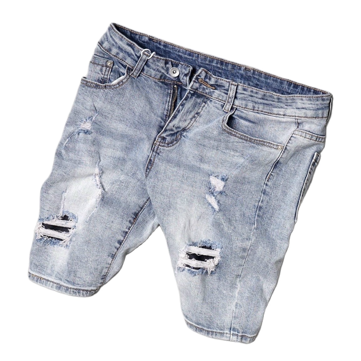 [HCM]Quần short jean nam co giãn - quần ngố nam rách gối - quần jean lửng nam thiết kế năng động phong cách hàn quốc thời trang thỏ tây shop94 ts213