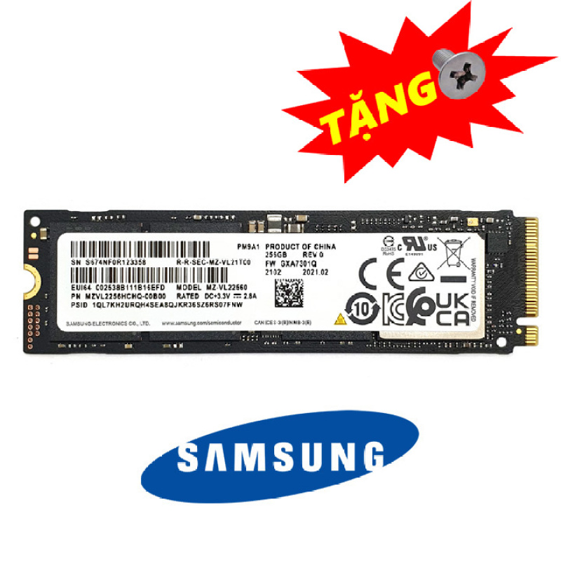 Bảng giá Ổ cứng SSD M.2 PCIe NVMe Samsung PM9A1 256GB - bảo hành 3 năm - SD80 Phong Vũ
