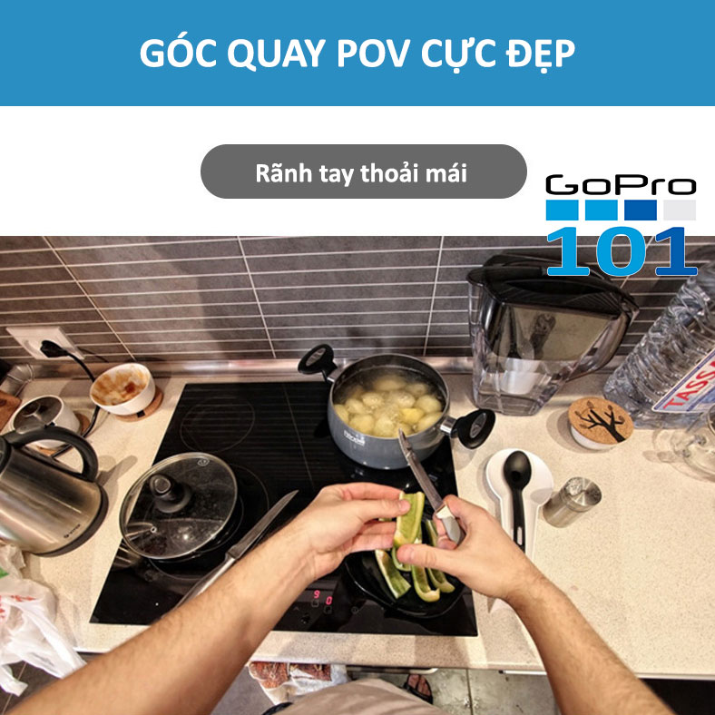 Vòng đeo máy quay GoPro, đeo điện thoại vào cổ Point of view GoPro101