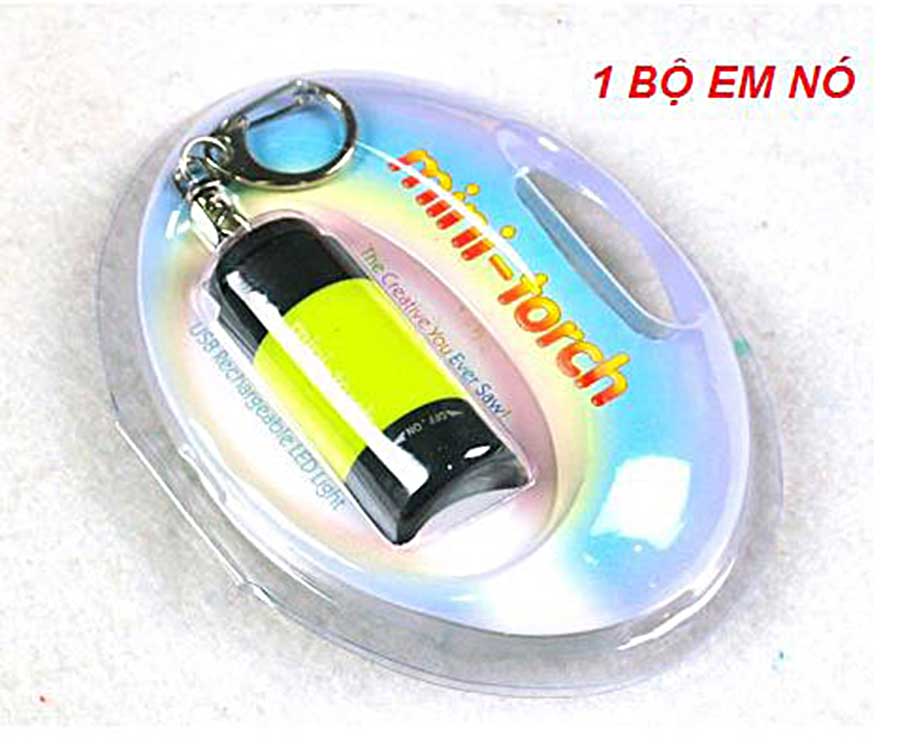 [freeship] [HCM]Đèn Pin Mini Siêu Sáng Móc Khóa Sạc USB giá rẻ