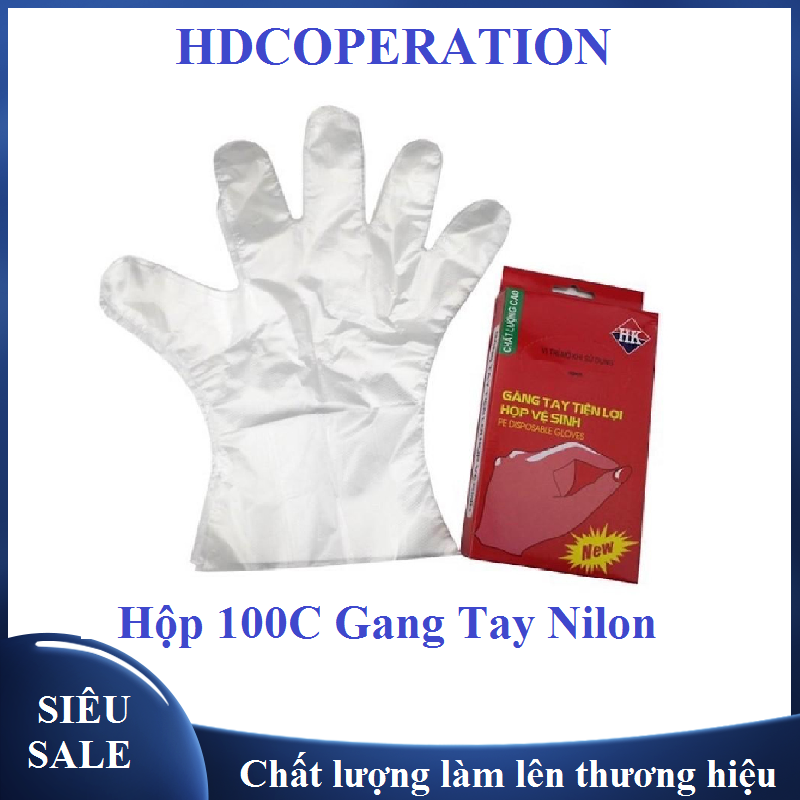 Găng tay nilon , gang tay dùng 1 lần - hàng siêu dai