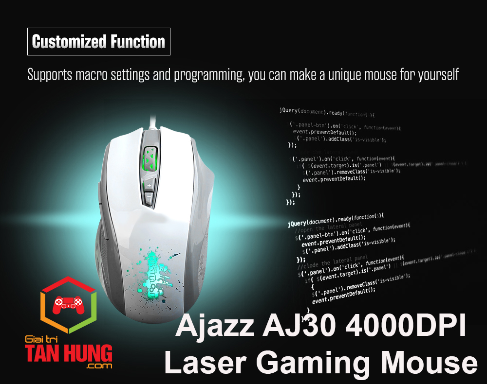 Chuột Game Thủ Gaming có dây AJAZZ AJ30 4000DPI