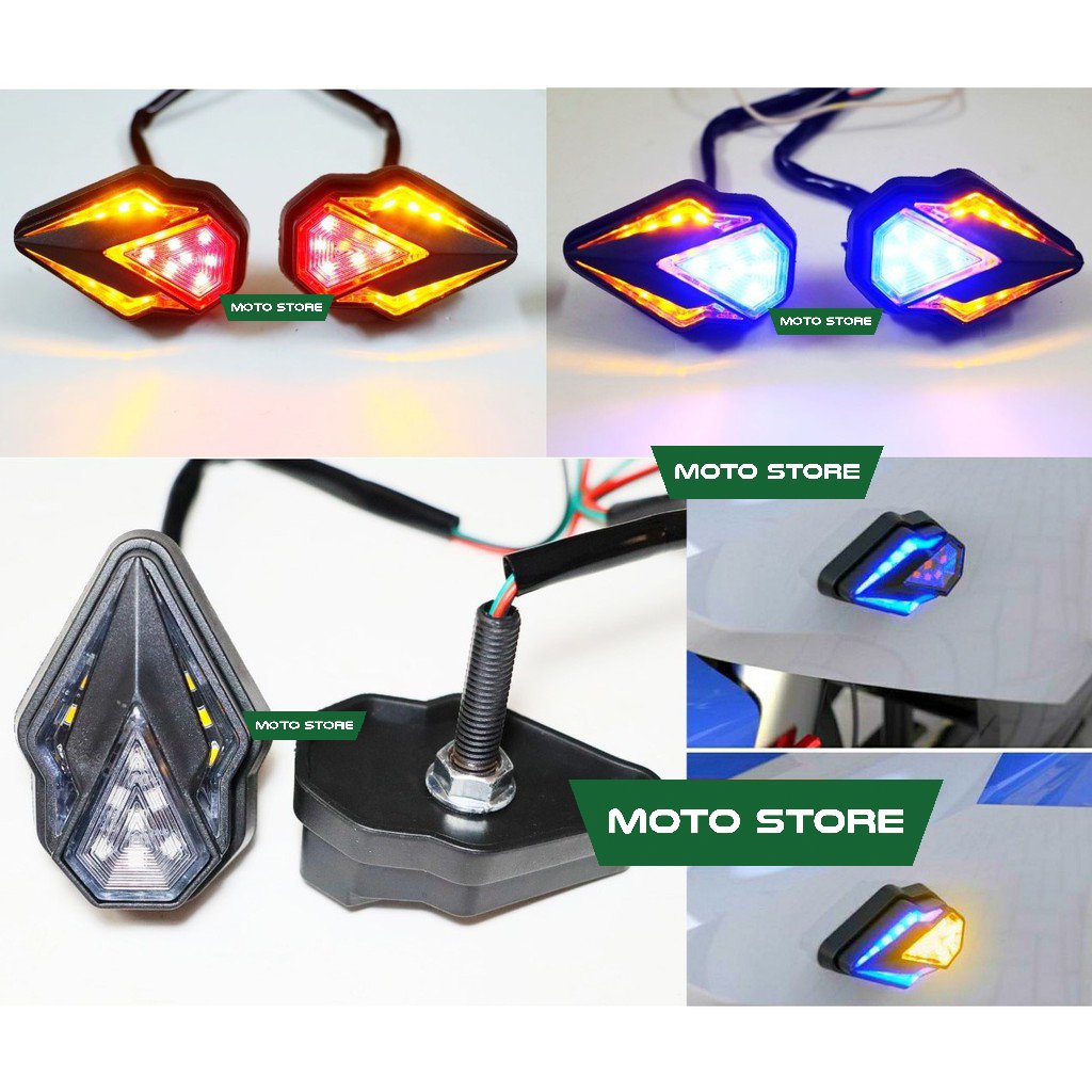Đèn led xi nhan kiểu spirit beast l23 – led xi nhan mũi tên cho dòng xe winner, exciter, r15v3, vario....