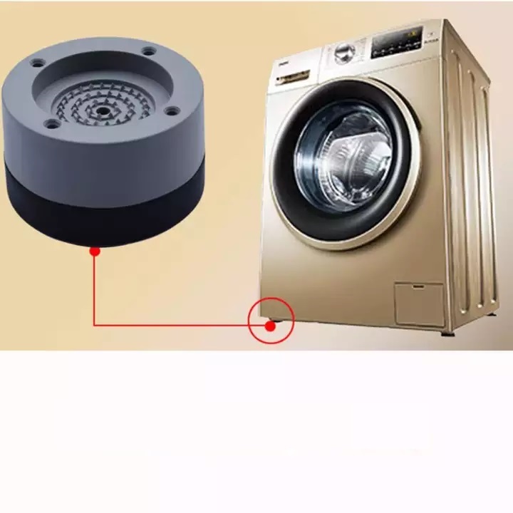 Đế chống rung máy giặt bộ 4 cái siêu êm , Chân Kê Máy Giặt Chống Rung chống ôn,chân kê tủ lạnh