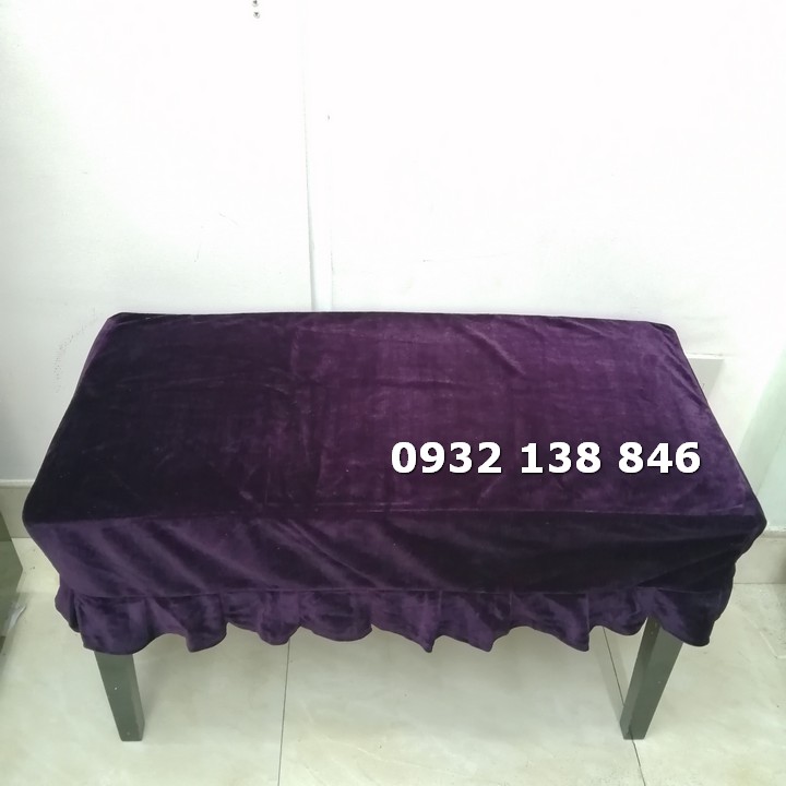 KHĂN PHỦ GHẾ ĐÀN PIANO CƠ LOẠI PHỦ GHẾ ĐÔI