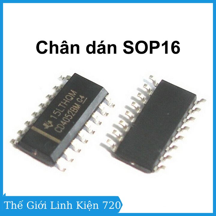 Ic cd4052 chân dán sop 16