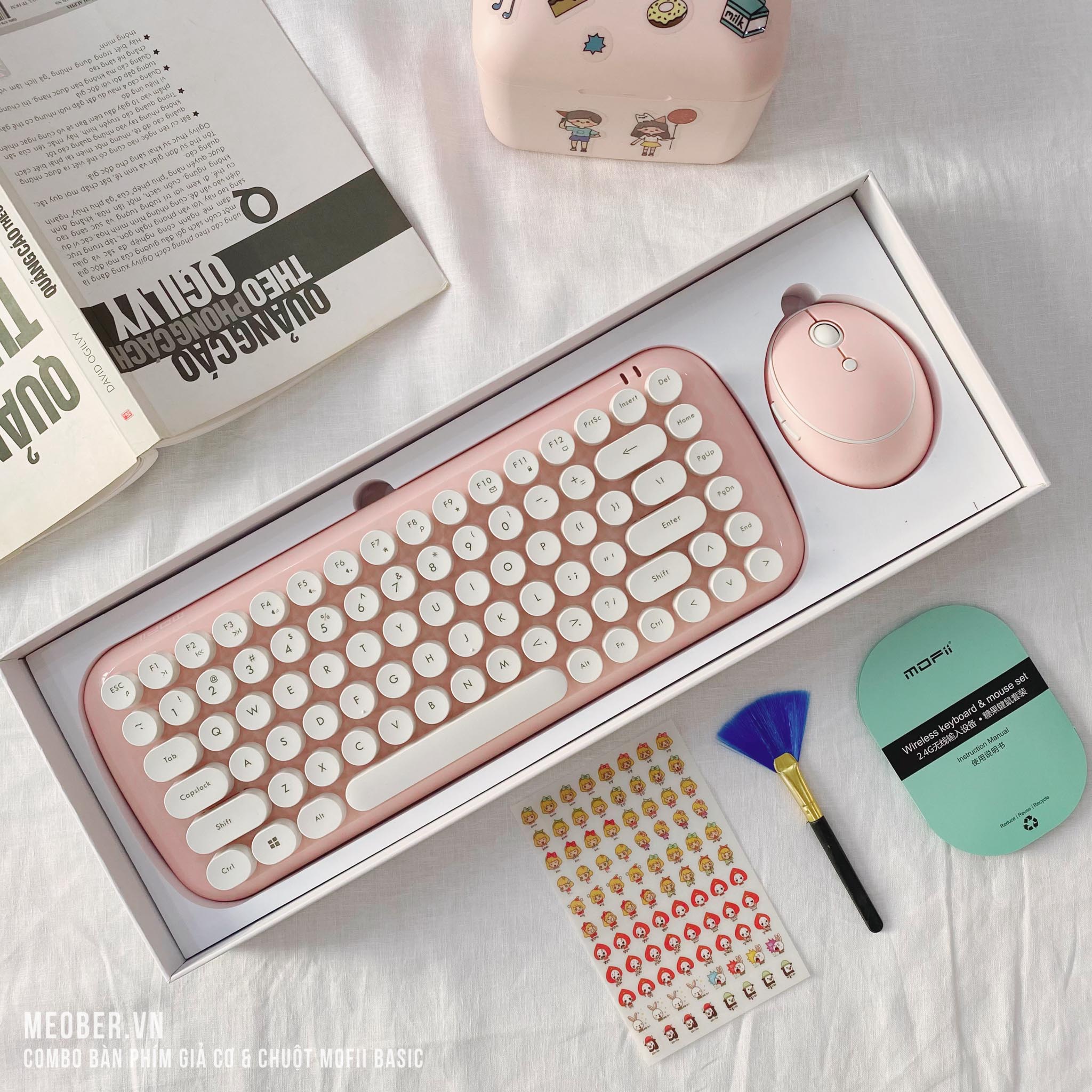 Bộ bàn phím giả cơ & chuột MOFII Candy Basic