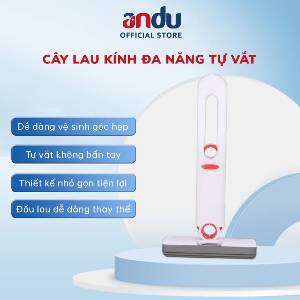 Cây Lau Kính Tự Vắt Mini Gấp Gọn, Dụng Cụ Lau Vệ Sinh Bàn Bếp, Bàn Làm Việc Kính Ô Tô Mút Bọt Biển Siêu Thấm Hút Nước