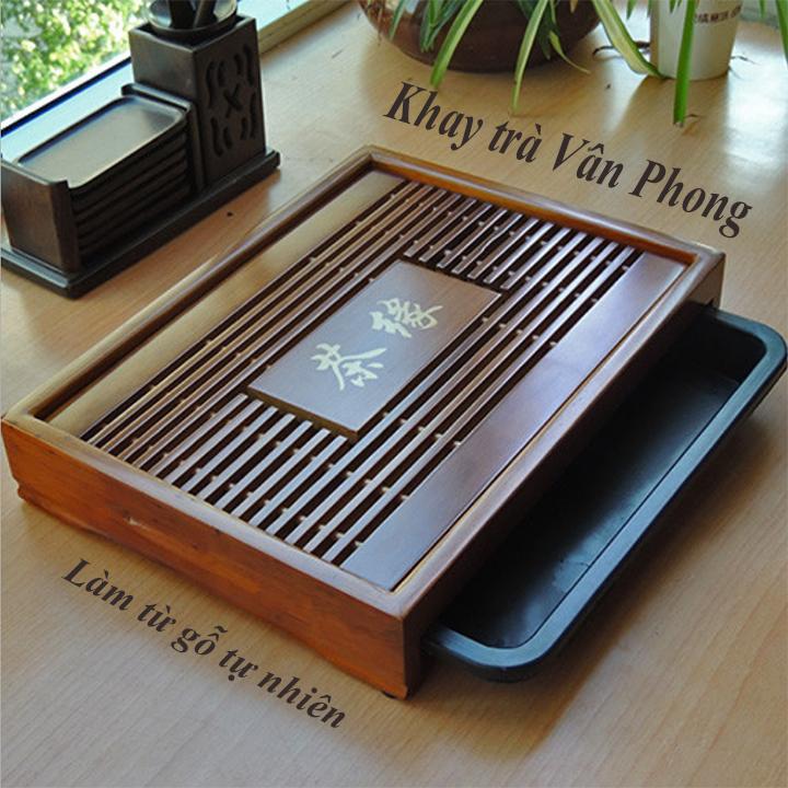 KHAY TRÀ VÂN PHONG- khay trà gỗ tự nhiên CAO CẤP